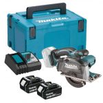Cortadora de Metal Inalámbrica 5-3/8" + 2 Baterías de 18V 5.0Ah + Cargador Rapido + Makpac Makita DCS552RTJ - Imagen 2