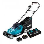 Cortadora de Pasto Inalámbrica 380mm (15") + 2 Baterías 18V 4Ah + Cargador Rápido Doble Makita DLM382PM2 - Imagen 2