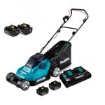 Cortadora de Pasto Inalámbrica 380mm (15") + 2 Baterías 18V 4Ah y 2 bat. de 3.0Ah+ Cargador Rápido Doble Makita DLM382PM2-1 - Imagen 2
