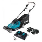 Cortadora de Pasto Inalámbrica 430mm (17") + 2 Baterías 18V 5.0Ah + Cargador Rápido Doble Makita DLM432PT2 - Imagen 2