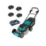 Cortadora de Pasto Inalámbrica 460 mm (18") + 4 Baterías 18V 5.0Ah + Cargador Rápido Doble Makita DLM462PT4 - Imagen 2