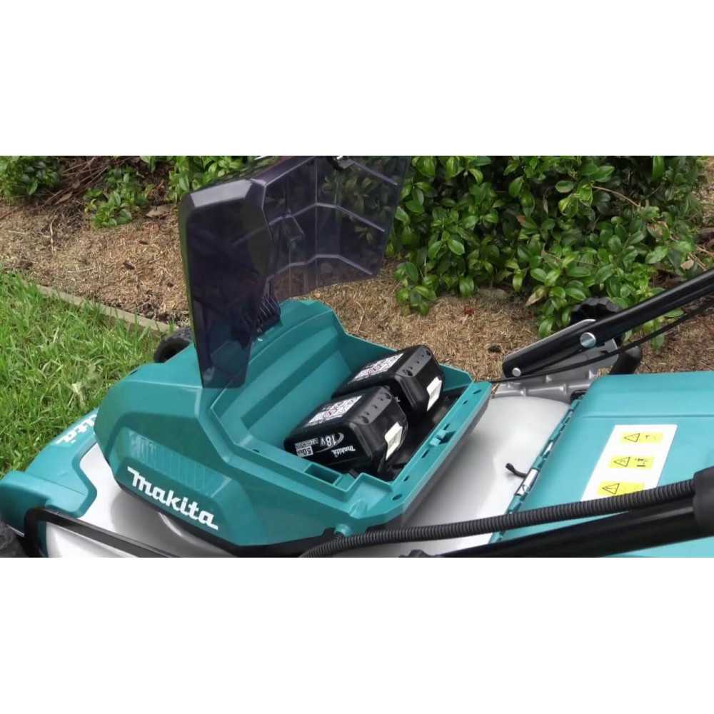 Cortadora de Pasto Inalámbrica 460mm (18") + 2 Baterías 18V 5.0Ah + Cargador Rápido Doble Makita DLM460PT2 - Imagen 1