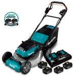 Cortadora de Pasto Inalámbrica 534 mm (21") + 6 Baterías 18V 5.0Ah + Cargador Rápido Doble Makita DLM532PT4-1 - Imagen 2