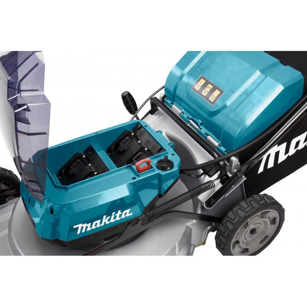 Cortadora de Pasto Inalámbrica 534mm (21") + 4 Baterías 18V 5.0Ah + Cargador Rápido Doble Makita DLM533PT4 - Imagen 3