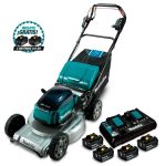 Cortadora de Pasto Inalámbrica 534mm (21") + 6 Baterías 18V 5.0Ah + Cargador Rápido Doble Makita DLM533PT4-1 - Imagen 2