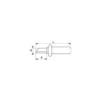 Cuchillo Pelacables Electricista Recto Aislado 1000 VLT Bahco 2820VP - Imagen 3