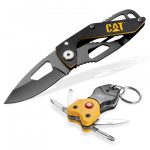 Cuchillo Plegable 5-1/4" + llavero multi herramienta c/luz led CAT 980363PDQ - Imagen 3