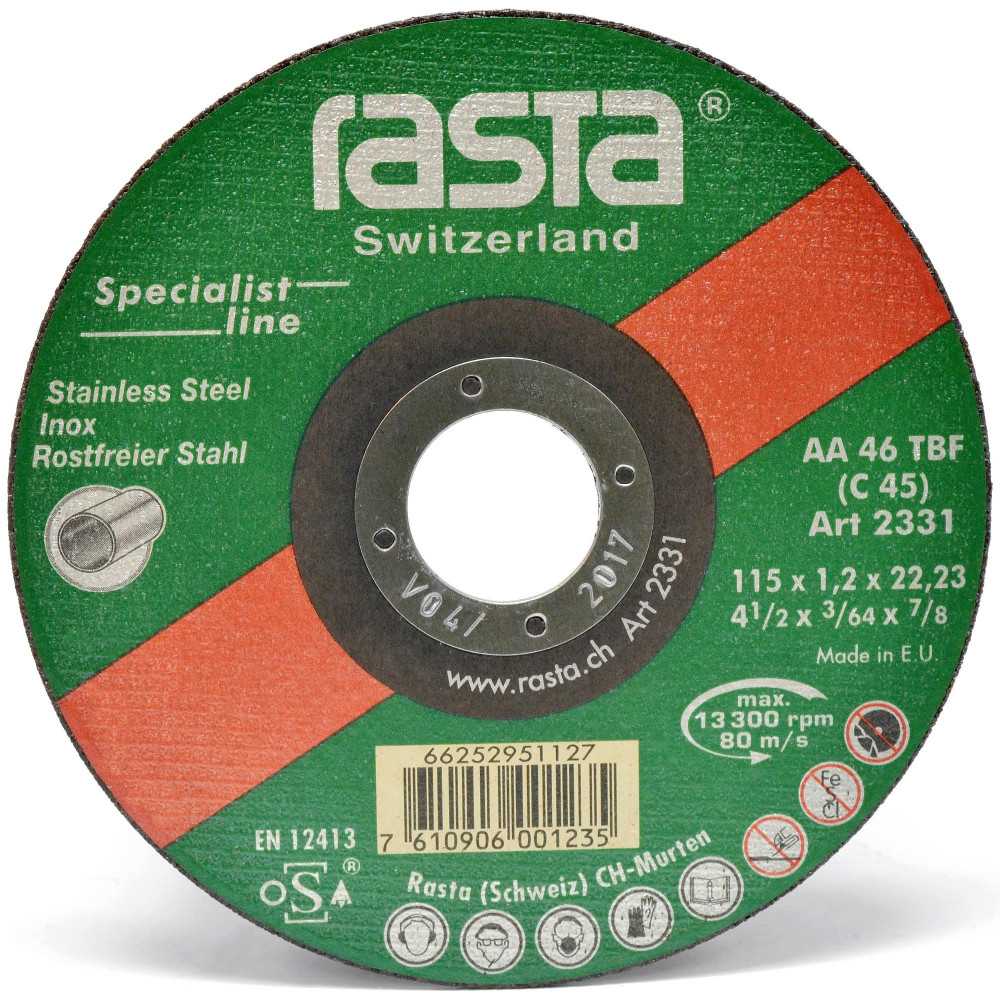 Disco de Corte Inox Rasta 4 1/2" (115x1,2x22mm) - Imagen 1