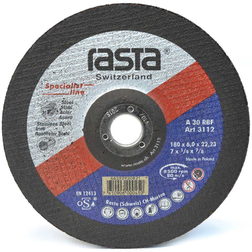 Disco de Desbaste Metal Rasta 7" (180x6,3x22mm) - Imagen 1