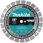Disco Diamantado Segmentado 14" Uso General Hormigón-Ladrillo-Mat.Const. Makita A-94736 - Imagen 2