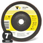 Disco Flap Laminado - Acero Inox - 7'' - Grano 40 - Sia