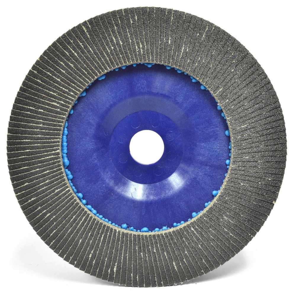 Disco Flap Laminado - Piedra y Vidrio - 7'' - Grano 220 - Poliflex - Imagen 1