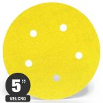 Disco Lija con Velcro - Madera, Laca, Pintura - 5 Perf. 5" Grano 150 - Siarexx Cutt