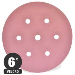 Disco Lija Pintura Velcro 7 perf. 6" Grano 100 - Siaspeed