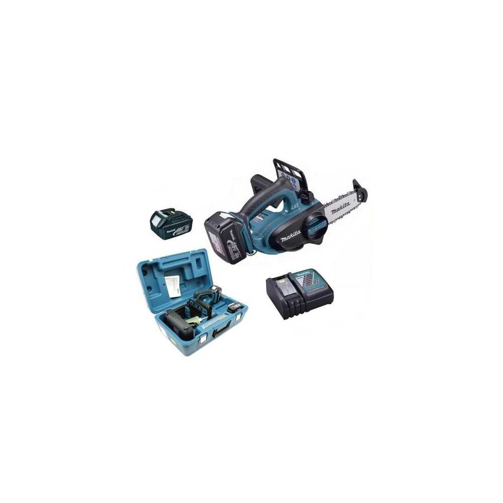 Electrosierra 4-1/2" (115 mm) - 2,6 kg + 2 baterías 18V 3.0 Ah + Cargador Makita DUC122RFE - Imagen 1