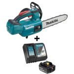 Electrosierra Inalámbrica 10" + Batería 18V 5.0Ah + Cargador Rápido Makita DUC254Z-1