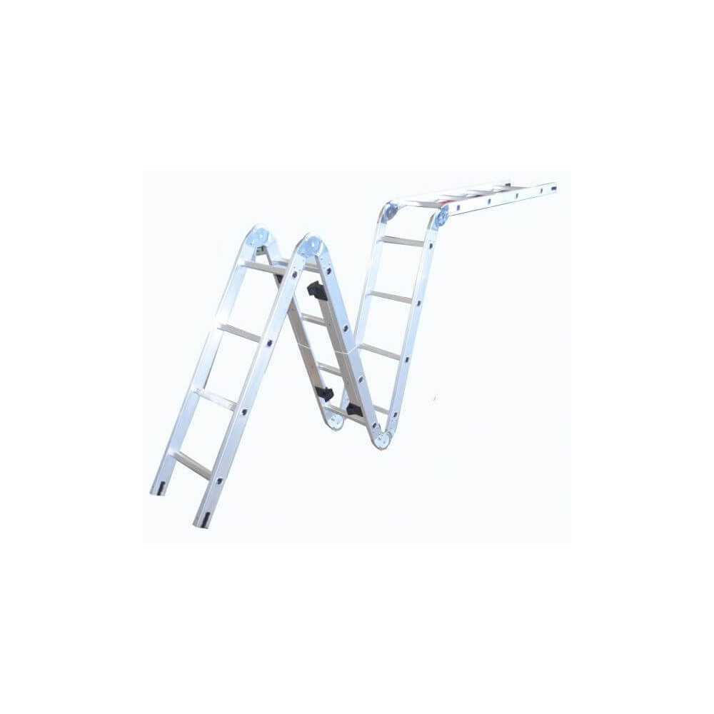Escalera Aluminio Articulada, 4 M UyusTools ESA44YX - Imagen 1