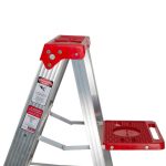 Escalera tijera aluminio 1.82MT 90KG 6 peldaños ZEBRIK AM24-105III