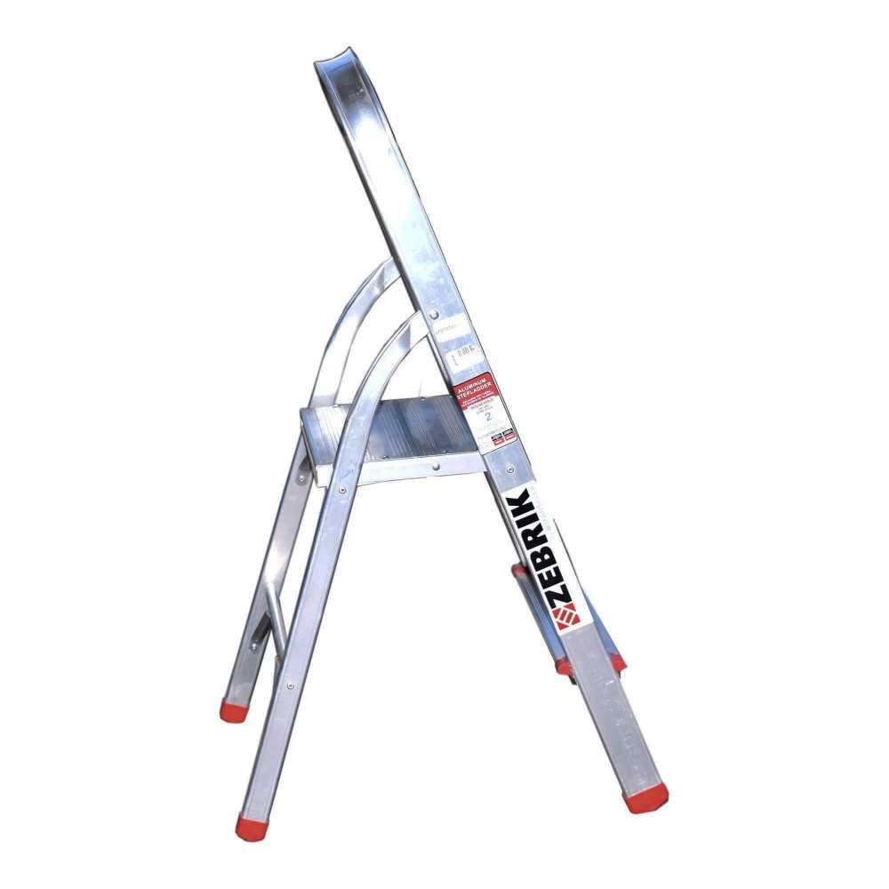 Escalera tijera aluminio 2 peldaños 0,50 MT ZEBRIK LFD70TA1 - Imagen 2