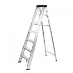 Escalera tijera aluminio 2.43MT 150KG. ZEBRIK AO21-107