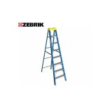 Escalera tijera fibra de vidrio 1.52mt 05 peldaños ZEBRIK FM22-104I