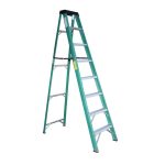 Escalera tijera fibra de vidrio 2.43Mt 8 peldaños ZEBRIK FM22-107I - Imagen 2