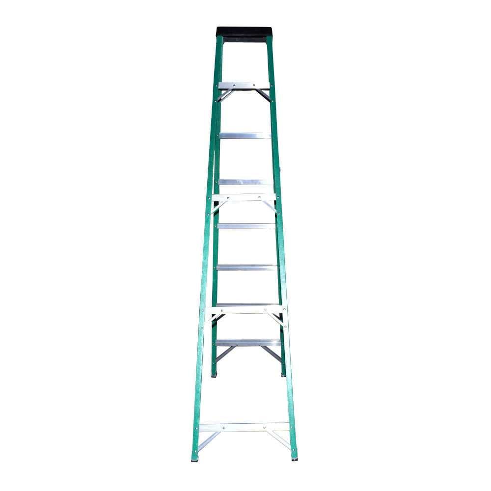 Escalera tijera fibra de vidrio 2.43Mt 8 peldaños ZEBRIK FM22-107I - Imagen 1