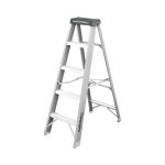 Escalera TIJERA FIBRA VIDRIO 5 ESCALONES 150 Kg Gladiator MI-GLA-055013