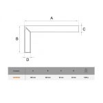 Escuadra de Construcción 60 CM Bahco 308506000
