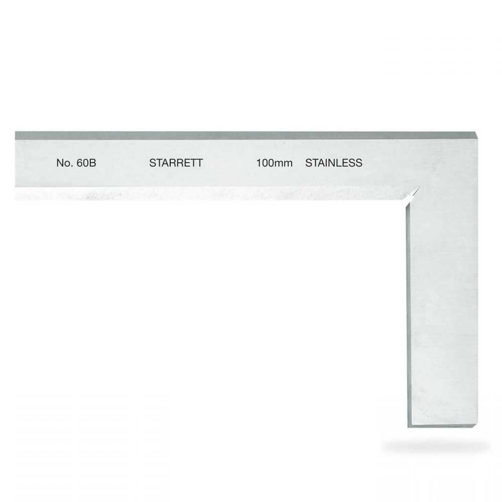 Escuadra de Pelo Biselada Templada Inox 100x70mm - Serie 60B - Starrett - Imagen 1