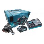 Esmeril Angular Inalámbrico 4-1/2” 40V + 2 Baterías 4.0 Ah + Cargador rápido + Makpac Makita GA007GM201 - Imagen 2