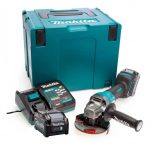 Esmeril Angular Inalámbrico 4-1/2" 40V + 2 Baterías 4.0Ah + Cargador + Caja Makpac Makita GA015GM201 - Imagen 2