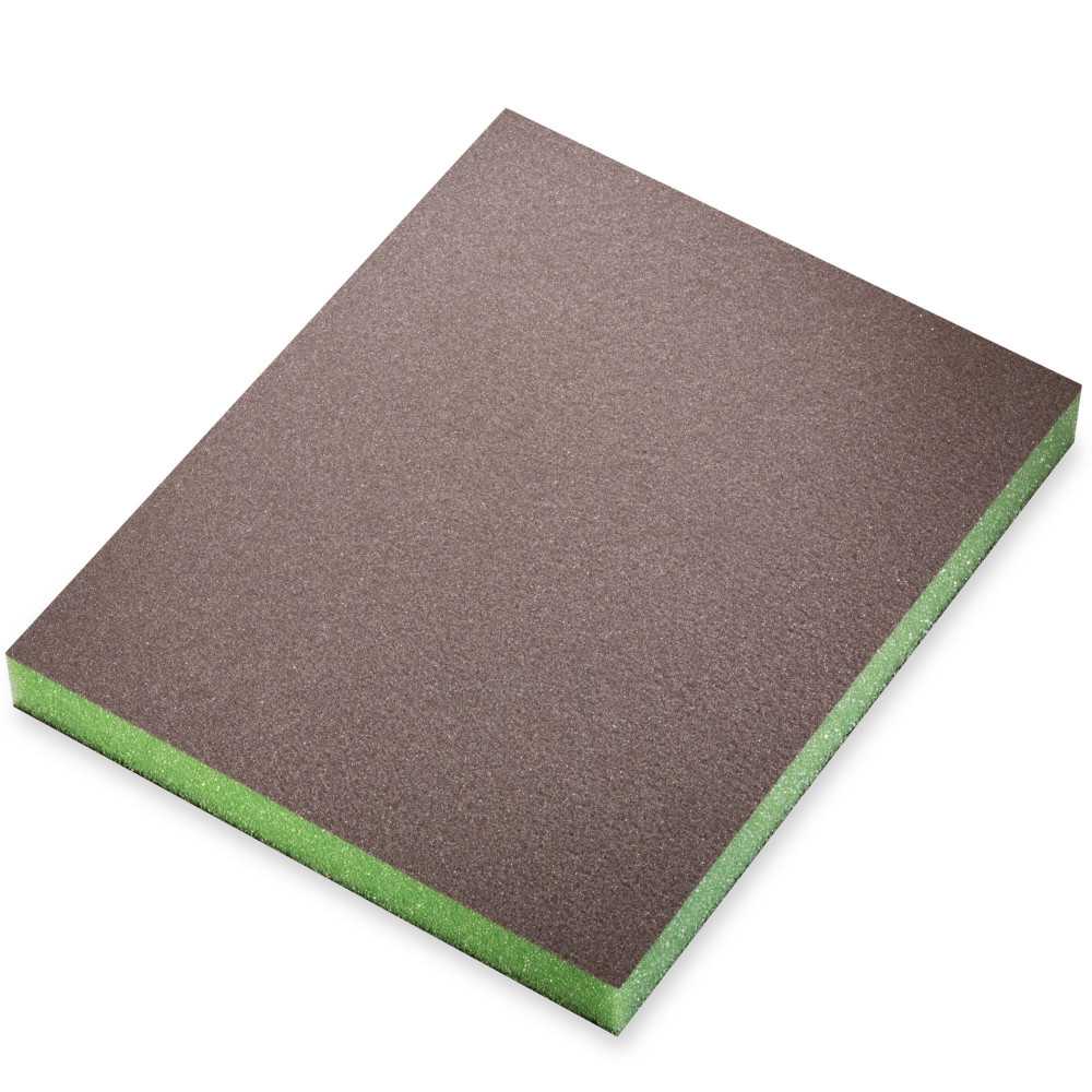 Esponja Abrasiva Madera y Barnices - Super Fino Verde - 97x120 mm - Siasponge Flex - Imagen 1