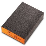Esponja Abrasiva Pintura y Barniz - Medium Naranjo - 98x69x26 mm - Siasponge Block