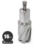 Fresa Anular - 16 mm - Serie Corta (25 mm) - HSS - Toma Weldon