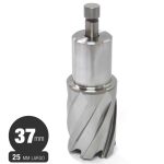 Fresa Anular - 37 mm - Serie Corta (25 mm) - HSS - Toma Weldon