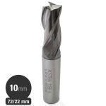 Fresa Cilíndrica - 10 mm - Acero e Inox - 3 Filos - HSS Co8% - Serie Larga - Maykestag
