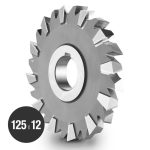 Fresa de Disco - 125 mm - 3 Cortes Alternados - HSS Co5% - Vallorbe