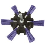 Grata Circular Estrella 4" (100mm) Fibra Abrasiva Segmentada Azul grano 180 (fino) para Taladro