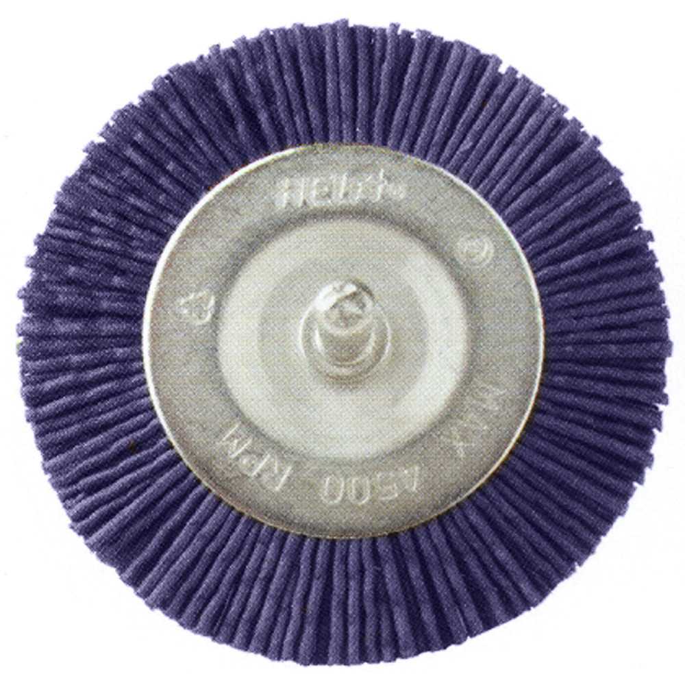 Grata Circular Fibra Abrasiva Azul 3" (75mm) - Grano 180 (fino) - Vástago 1/4'' - Hela - Imagen 1