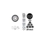 Grata Circular Plana Alambre Acero 4" 43/50 Hela 10804341
