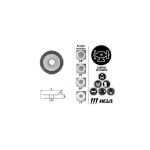 Grata Circular Plana Alambre Acero 5" 53/35 Hela 10800535