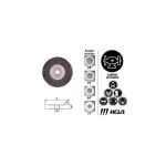 Grata Circular Plana Alambre Acero 6" 63/35 Hela 10800636