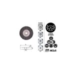 Grata Circular Plana Alambre Acero 8" 86/25 Hela 10800216
