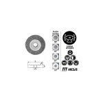 Grata Circular Plana Alambre Acero Inoxidable 5" 53/35-IN Hela 10802531