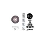 Grata Circular Plana Alambre Acero Inoxidable 6" 63/15-IN Hela 10803347