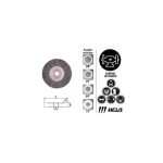 Grata Circular Plana Alambre Acero Inoxidable 8" 83/15-IN Hela 10803355