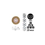 Grata Circular Plana Alambre Latón 7" 73/15-L Hela 10800070