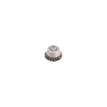 Grata Copa Cónica Acero Inoxidable Trenzado 3'' - Calibre de 0,6 mm - Toma M14 - Hela