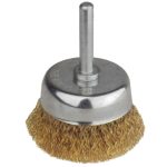 Grata Copa Latón Ondulado 3" (75mm) - Calibre 0,5mm - Vástago 1/4'' - Hela